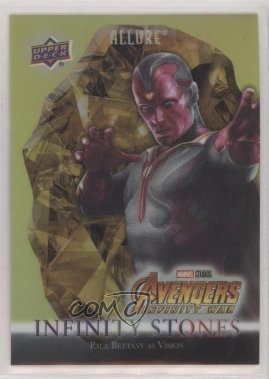 2022 Marvel Allure Infinity Stones Gold Mind Stone 55/99 Vision Paul Bettany hh1