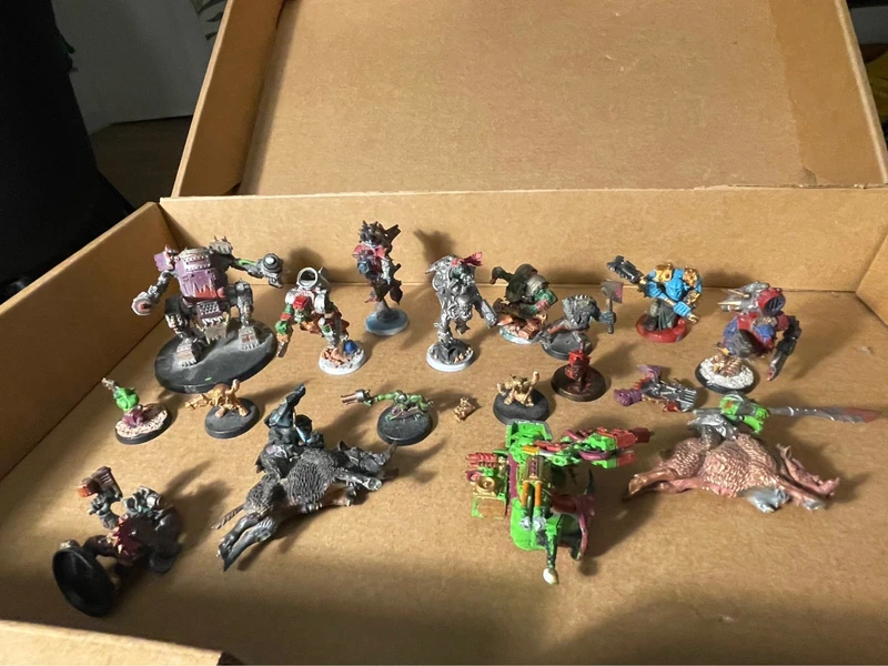 Lot Warhammer Orks / Orcs – figurines vintage – véhicules, Boyz, Nobz