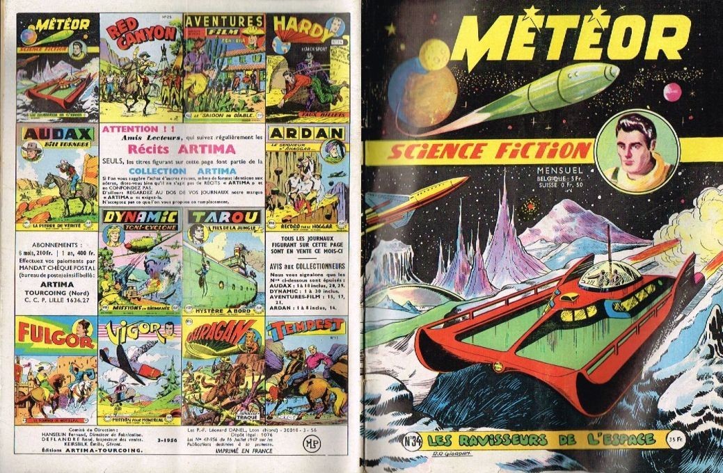 METEOR NUMERO 34 ARTIMA 1956