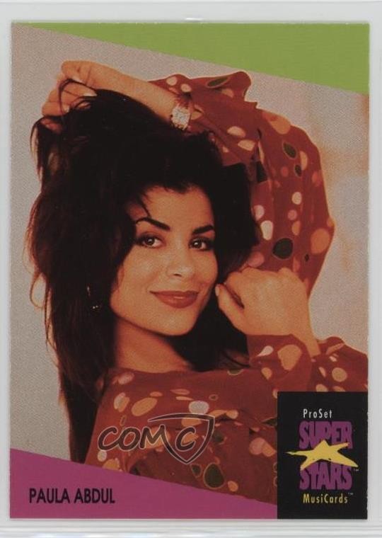 1991-92 Pro Set Super Stars MusiCards Paula Abdul #281 1b9b