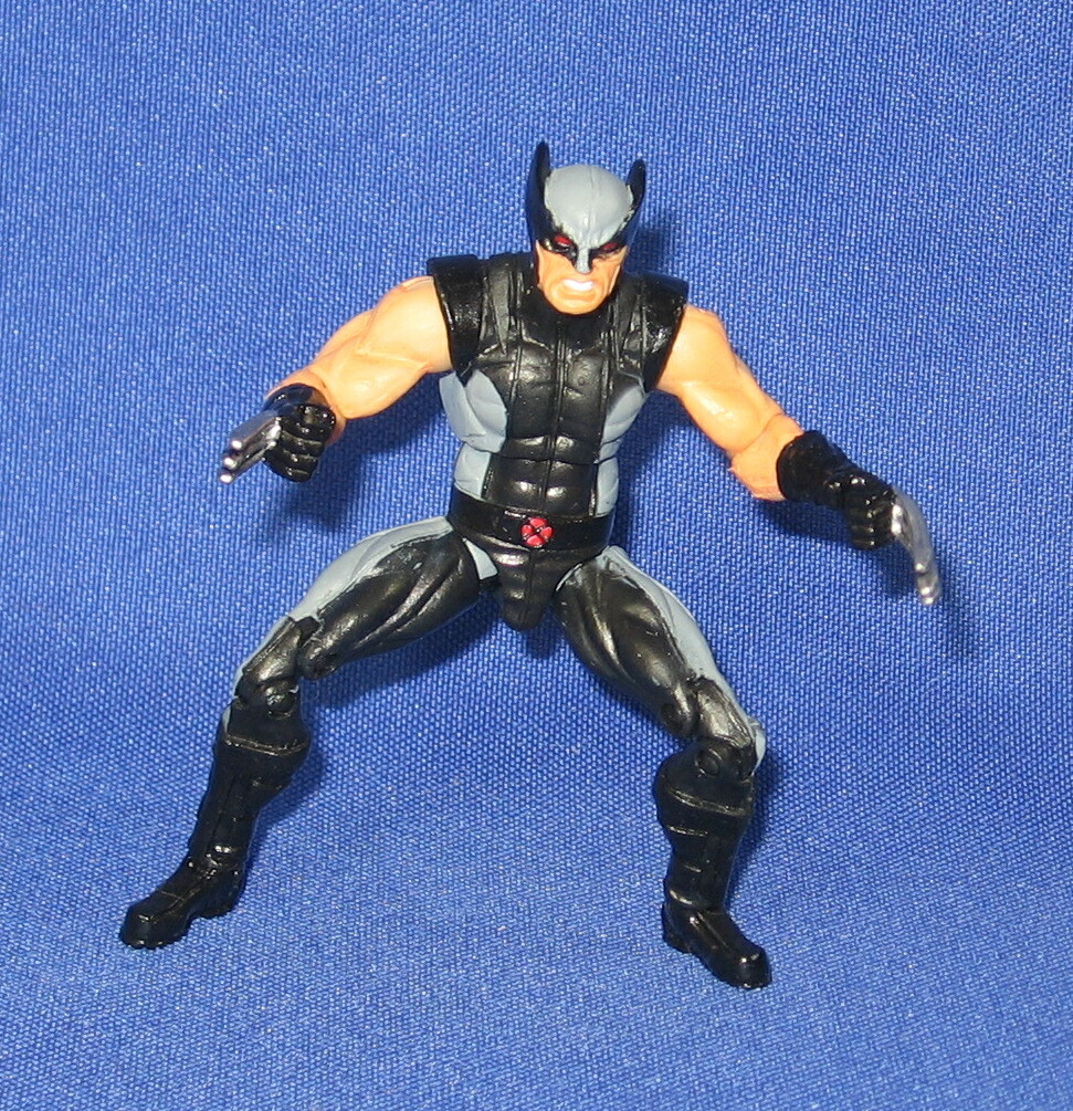 Modellino Wolverine 4" 2010 nero X-Force sciolto Marvel Universe X-Men