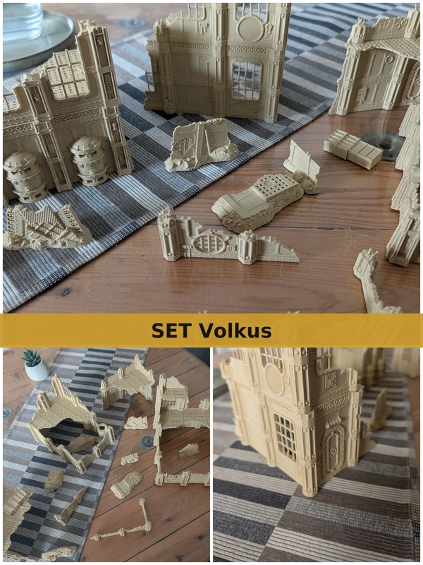 Forteresses et ruines, terrain de jeu en relief 28mm [902]