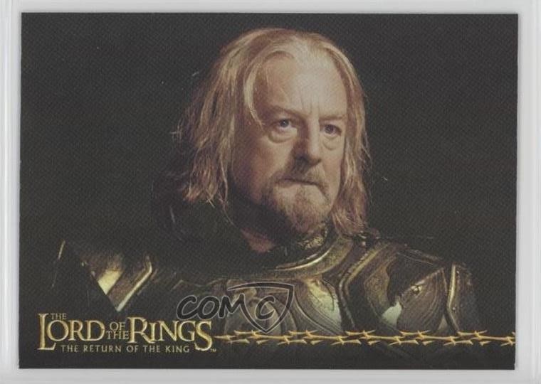 2003 Topps The Lord of Rings: Return King Prismatic Foil Theoden #8 02v3