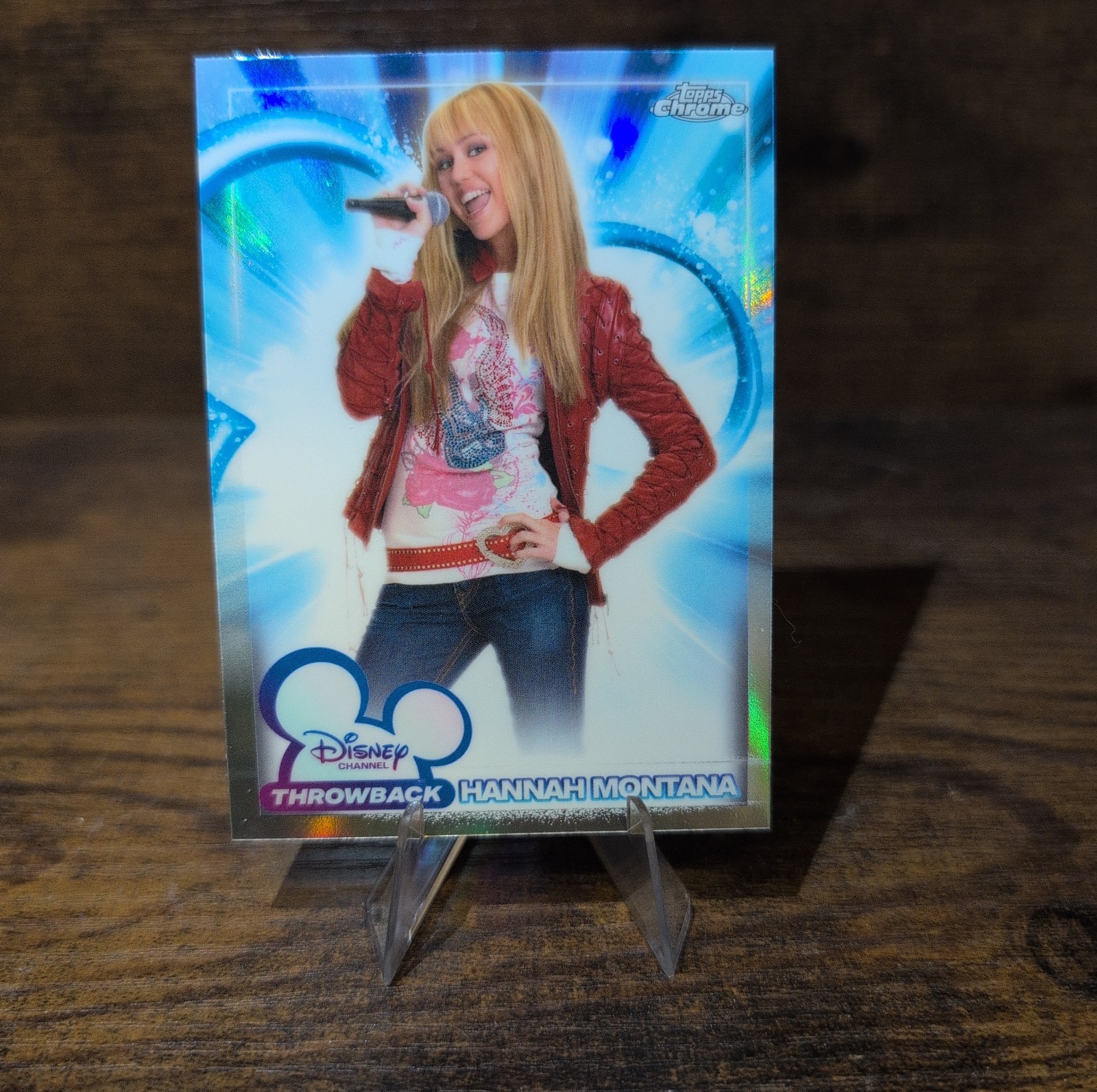2026 Topps Chrome Disney Hannah Montana Disney Channel rifrattore retromarcia #DC-3