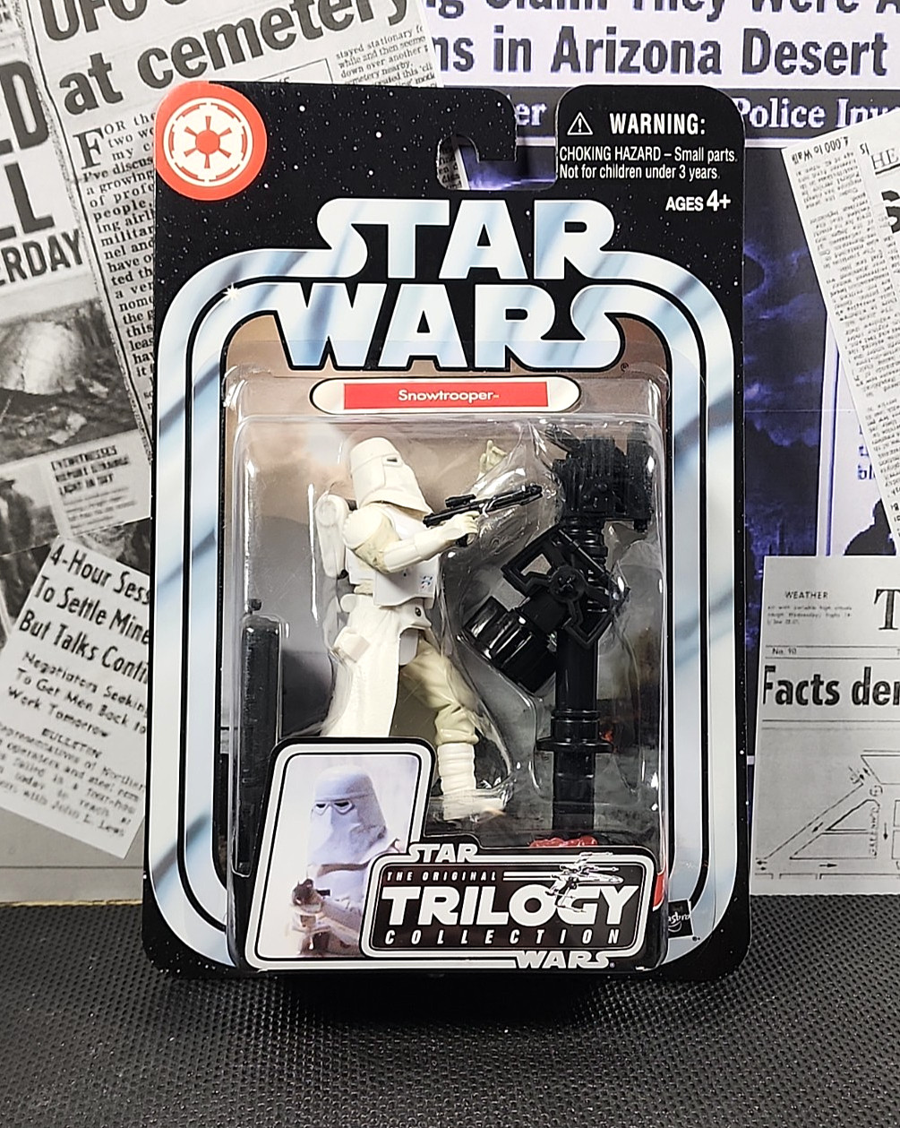 Hasbro Star Wars Trilogia Originale Snowtrooper 3,75 pollici Figurina 2004 Cardata ESB Nuova