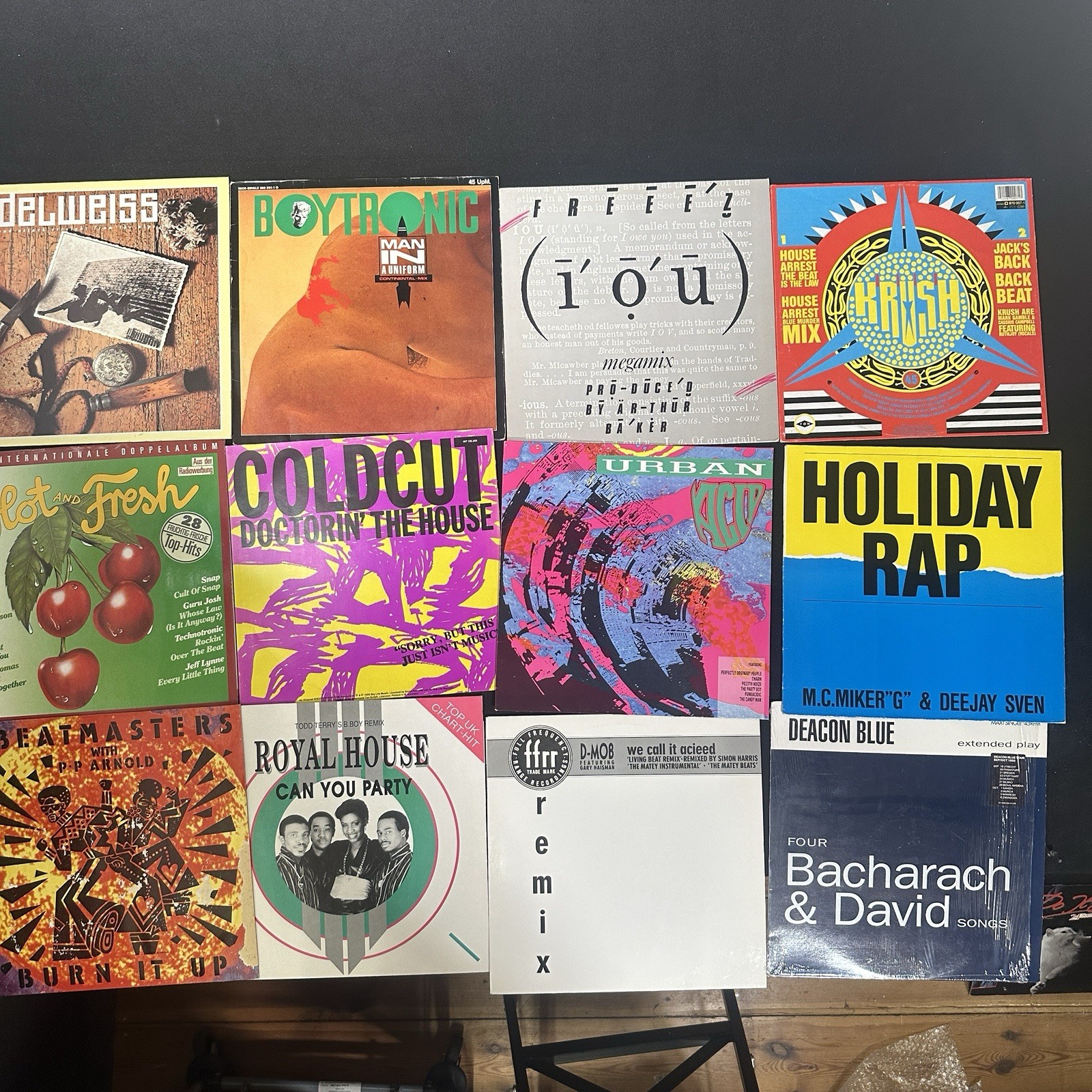 Vinyl Konvolut 23x Dance House Acid Techno 80s 90s Maxi Singles Guru Josh
