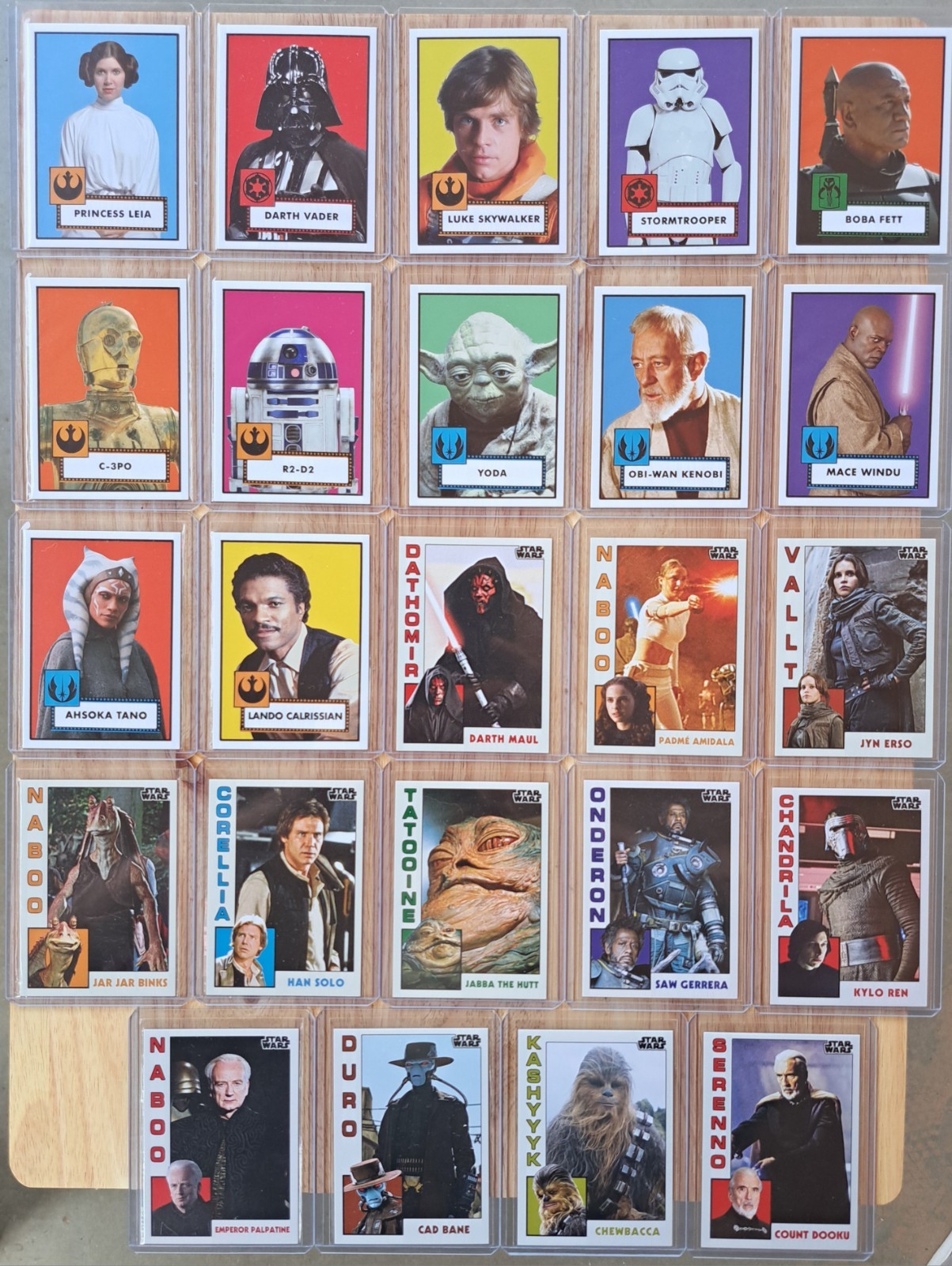 Topps Star Wars Throwback Thursday set completo 2023 144 carte. Raro come nuovo