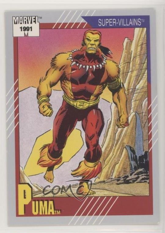 1991 Impel Marvel Universe Serie II Super-Villains Puma #79 00em