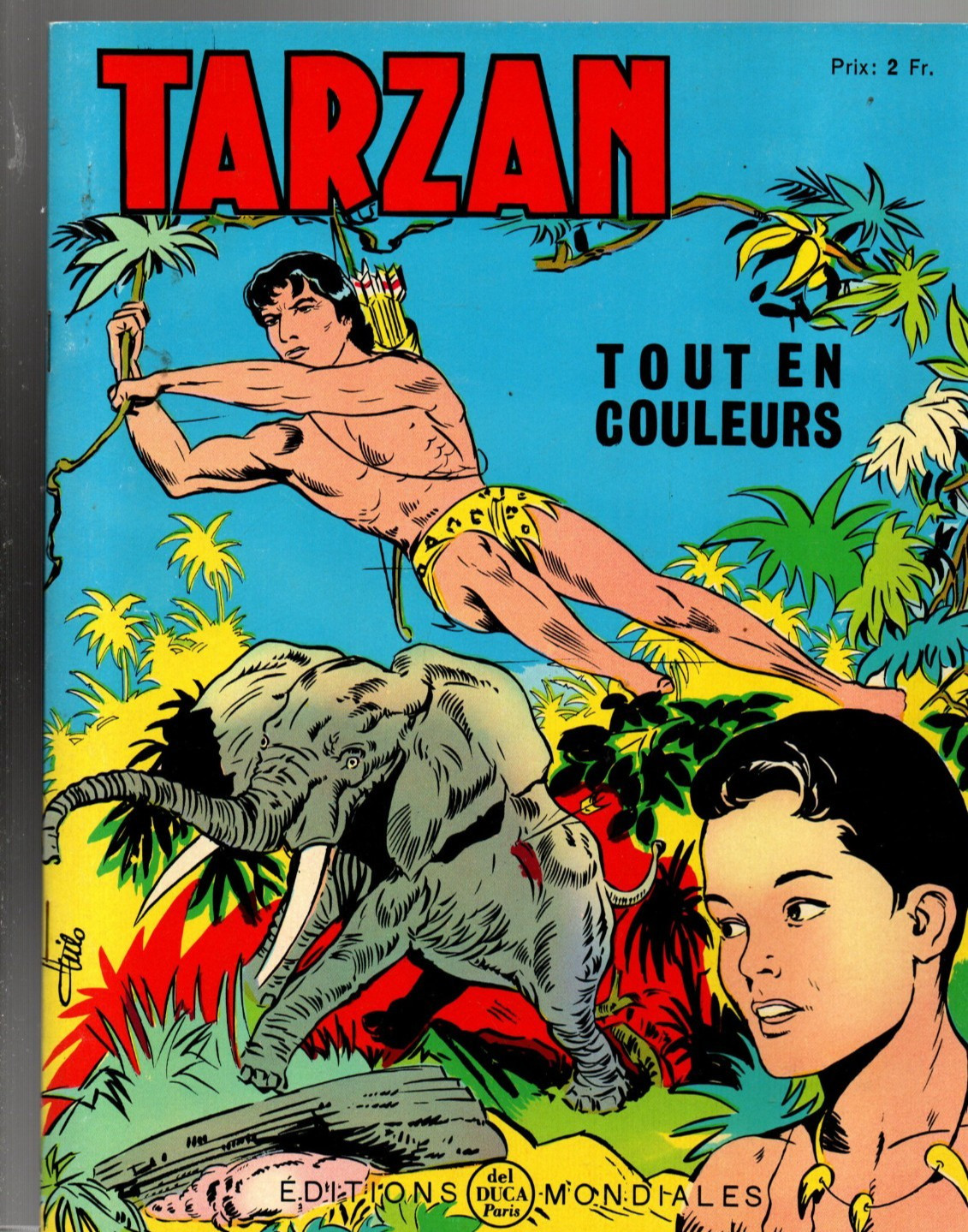 TARZAN Tout en couleurs n°11. Editions Mondiales  1965. Etat neuf