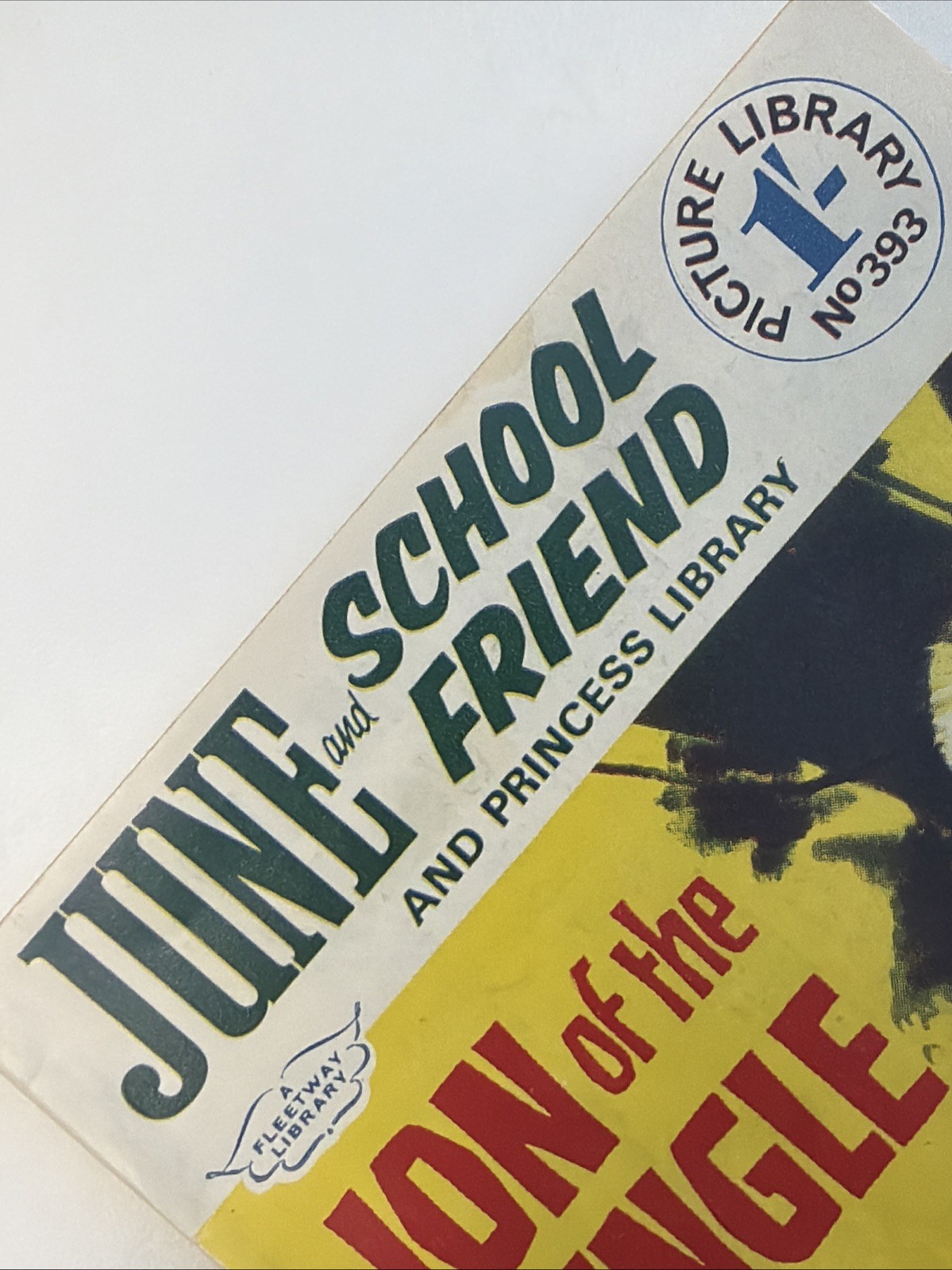 JUNE and SCHOOL FRIEND Picture  Library 1967 No. 393 - Vintage 60s Girl's Comic