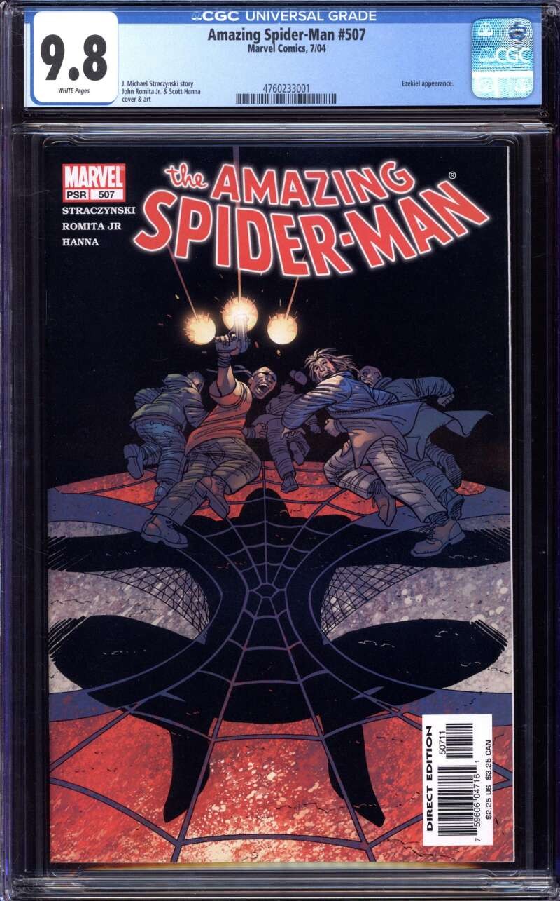 AMAZING SPIDER-MAN #507 CGC 9,8 PAGINE BIANCHE // MARVEL COMICS 2004