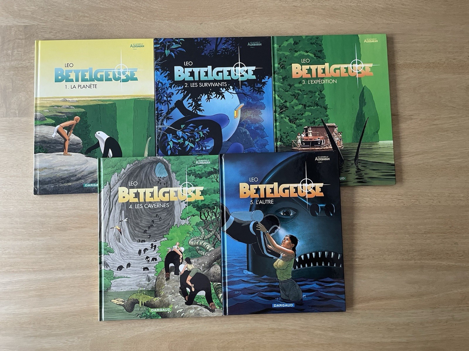 BETELGEUSE LEO LOT 5 TOMES 1 À 5 COMPLET DARGAUD MONDES D'ALDEBARAN BD 