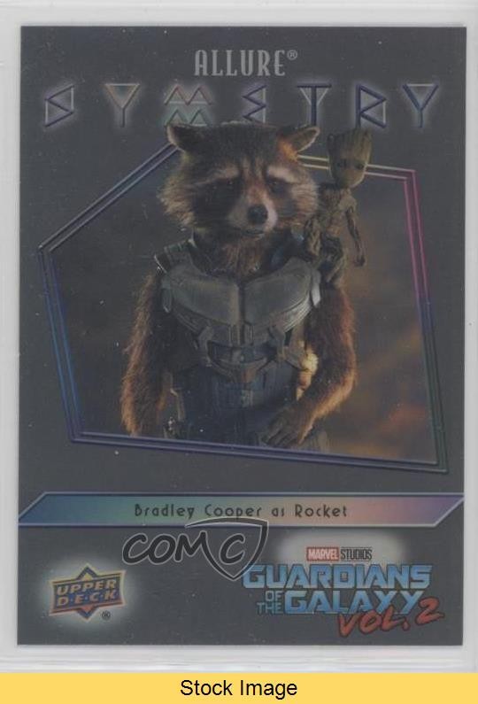 2022 Upper Deck Marvel Allure Symmetry Bradley Cooper Rocket Raccoon as READ 0e3