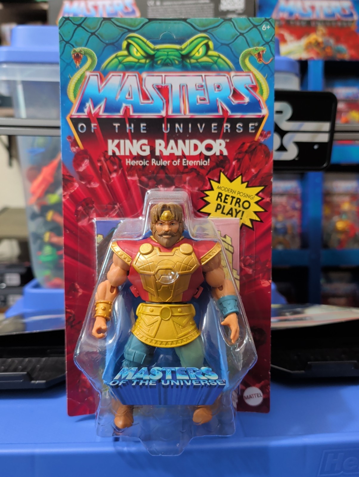 Masters Of The Universe Origins King Randor 200x Figure Retrò 2022 Mattel MOTU
