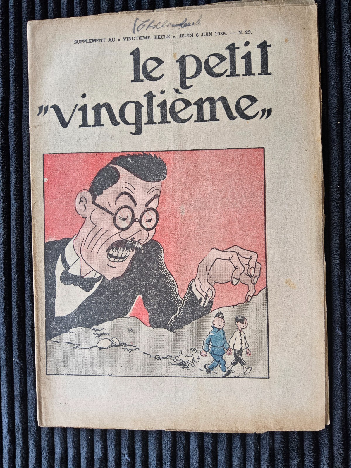 Tintin - Petit Vingtième - Numéro 23 de 1935