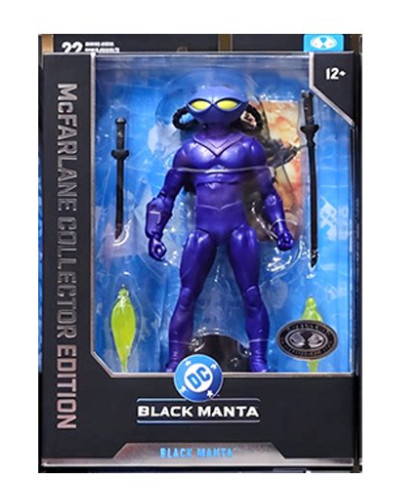 McFarlane DC Multiverse Modellino da Collezione Black Manta 7''' Edizione Platino