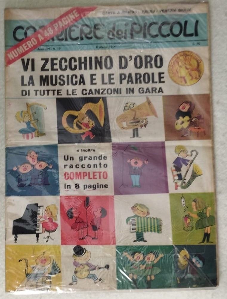 CORRIERE DEI PICCOLI n° 10 1964 anno LVI (Corriere della Sera) Zecchino D'Oro