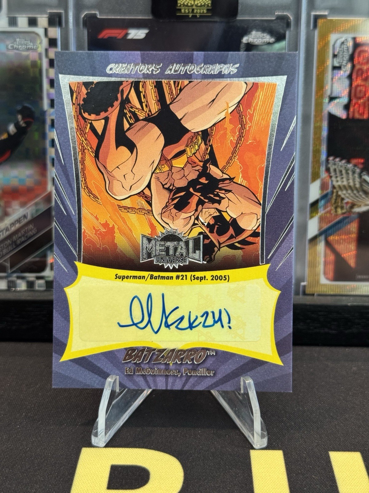 2025 Skybox Metal Universe Batman Creator Auto Batzarro Ed McGuinness #CA-EM