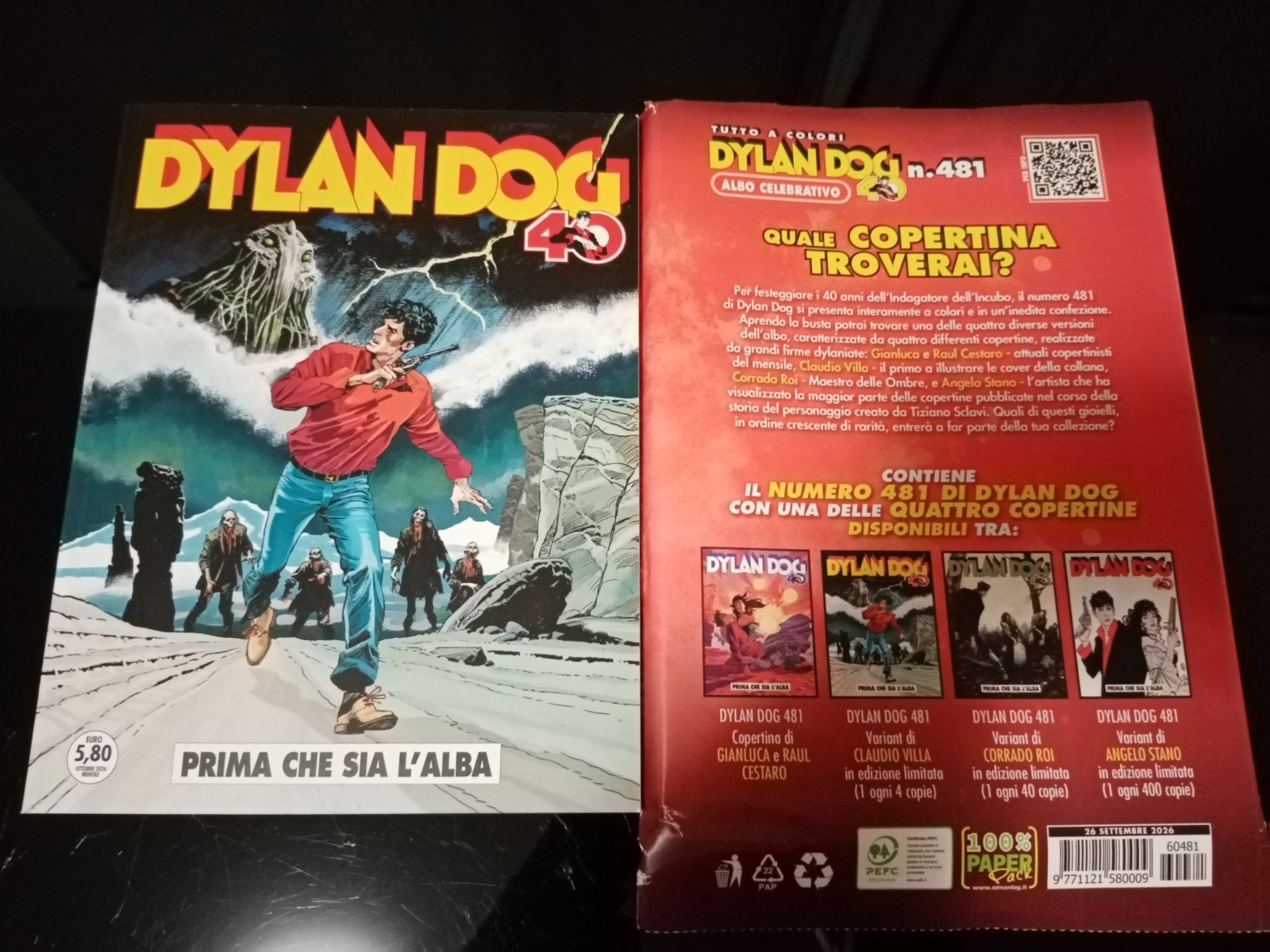 Dylan Dog n. 481 Variant Villa Nuovo