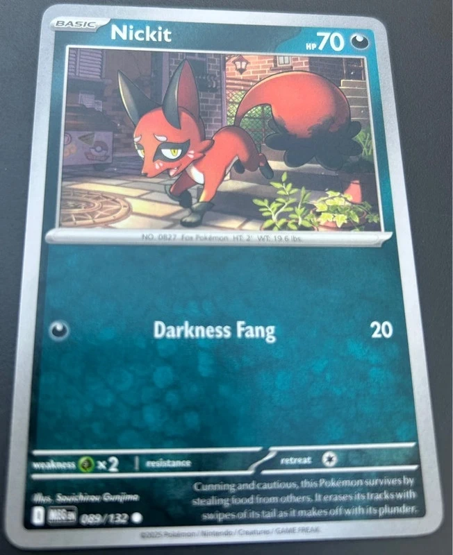 Carte Pokémon Nickit 089/132
