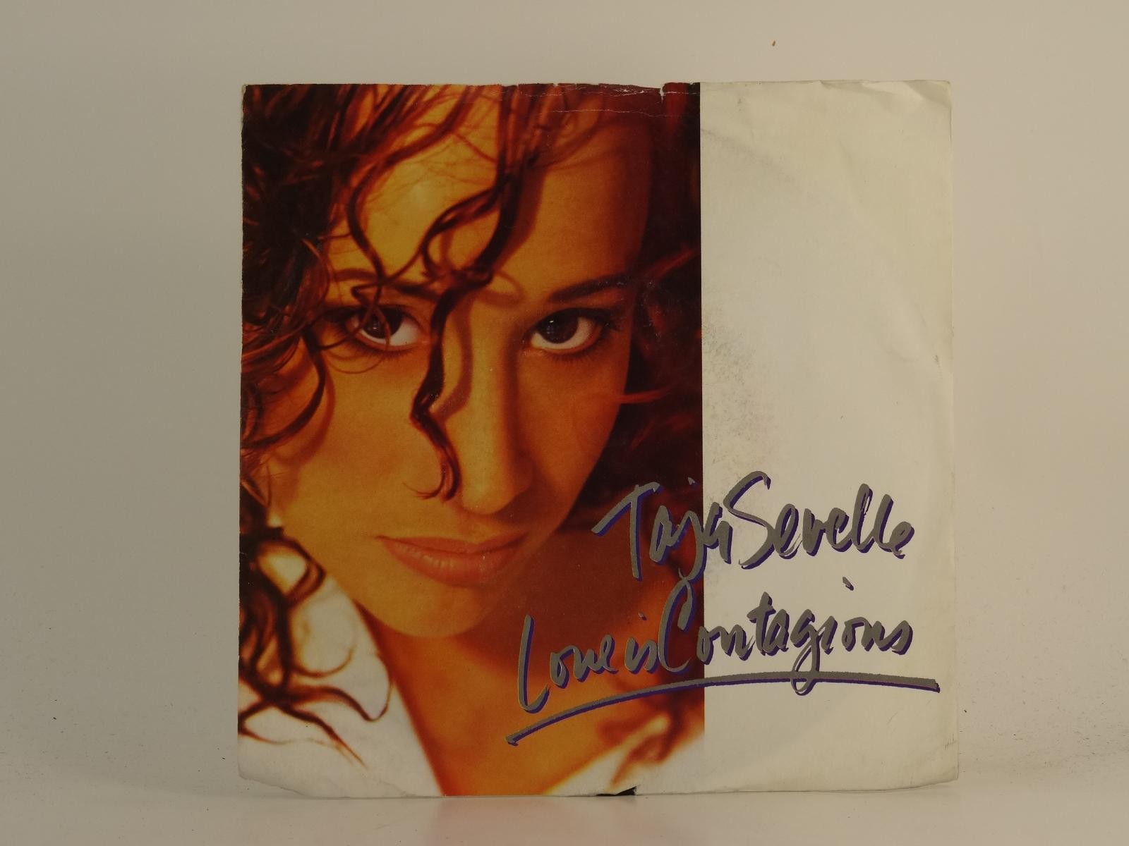 TAJA SEVELLE LOVE IS CONTAGIOUS (79) 2 Track 7" Single including Picture Sleeve 