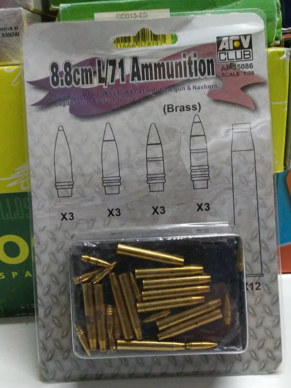 88mm L/71 Ammunition, AFV Club 1/35