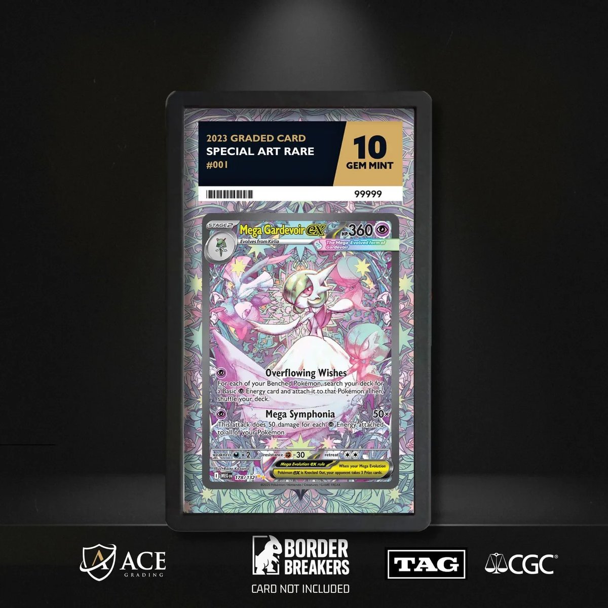 Mega Gardevoir 178/132 Pokmon Slab Skin | ACE Tag CGC Insert/Guard Bumper