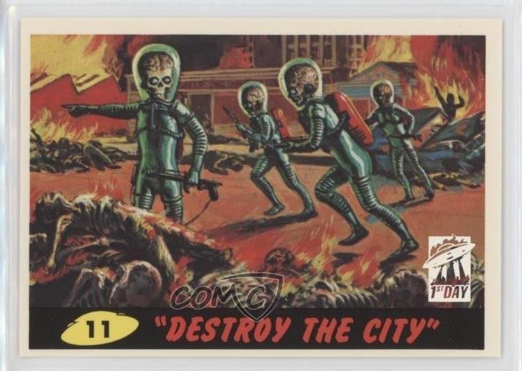 1994 Topps Mars Attacks! Archives 1st Day Destroy the City #11 0ad