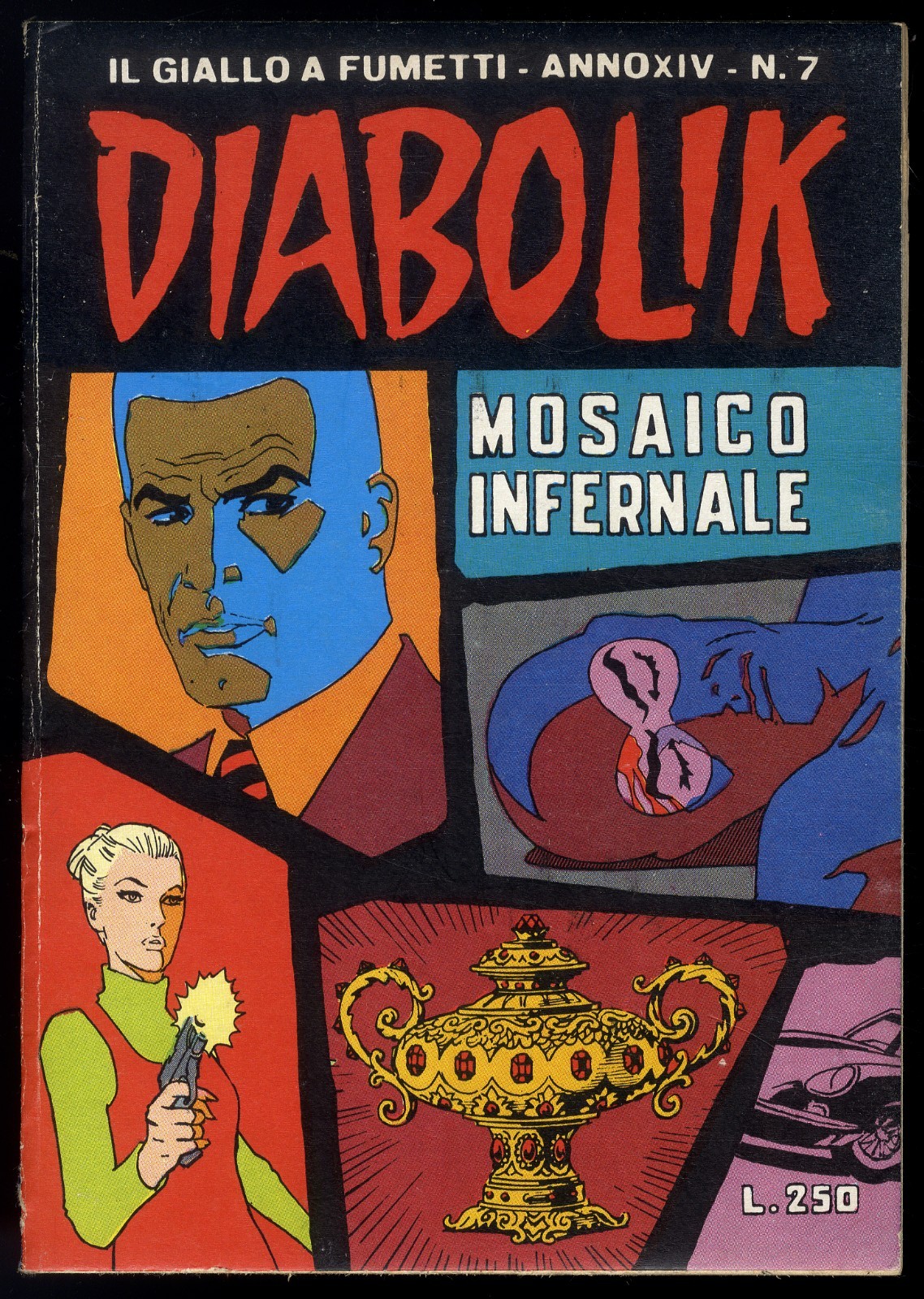 DIABOLIK ANNO XIV N° 7 - L. 250 - 31 MARZO 1975 - ASTORINA - OTTIMO / EDICOLA