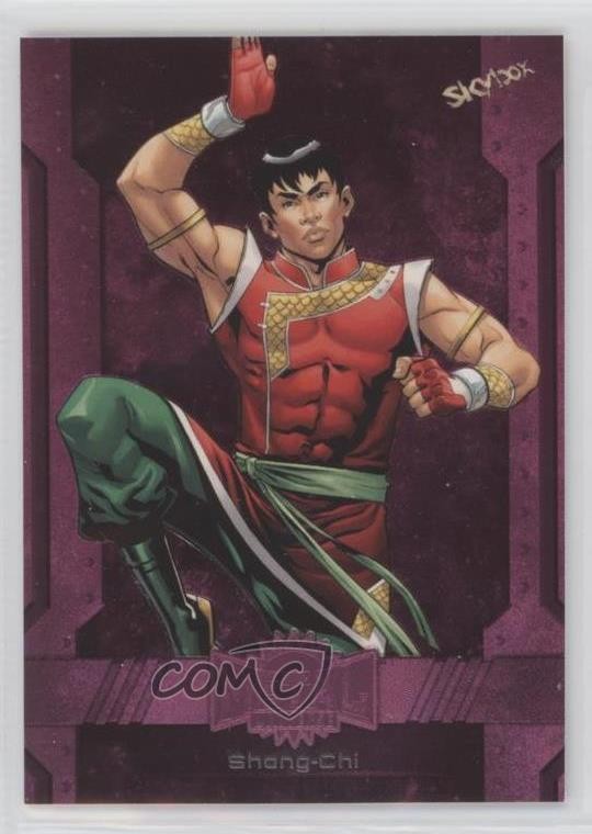 2024 Skybox Marvel Metal Universe Avengers rosa FX 54/75 Shang-Chi #140 08es