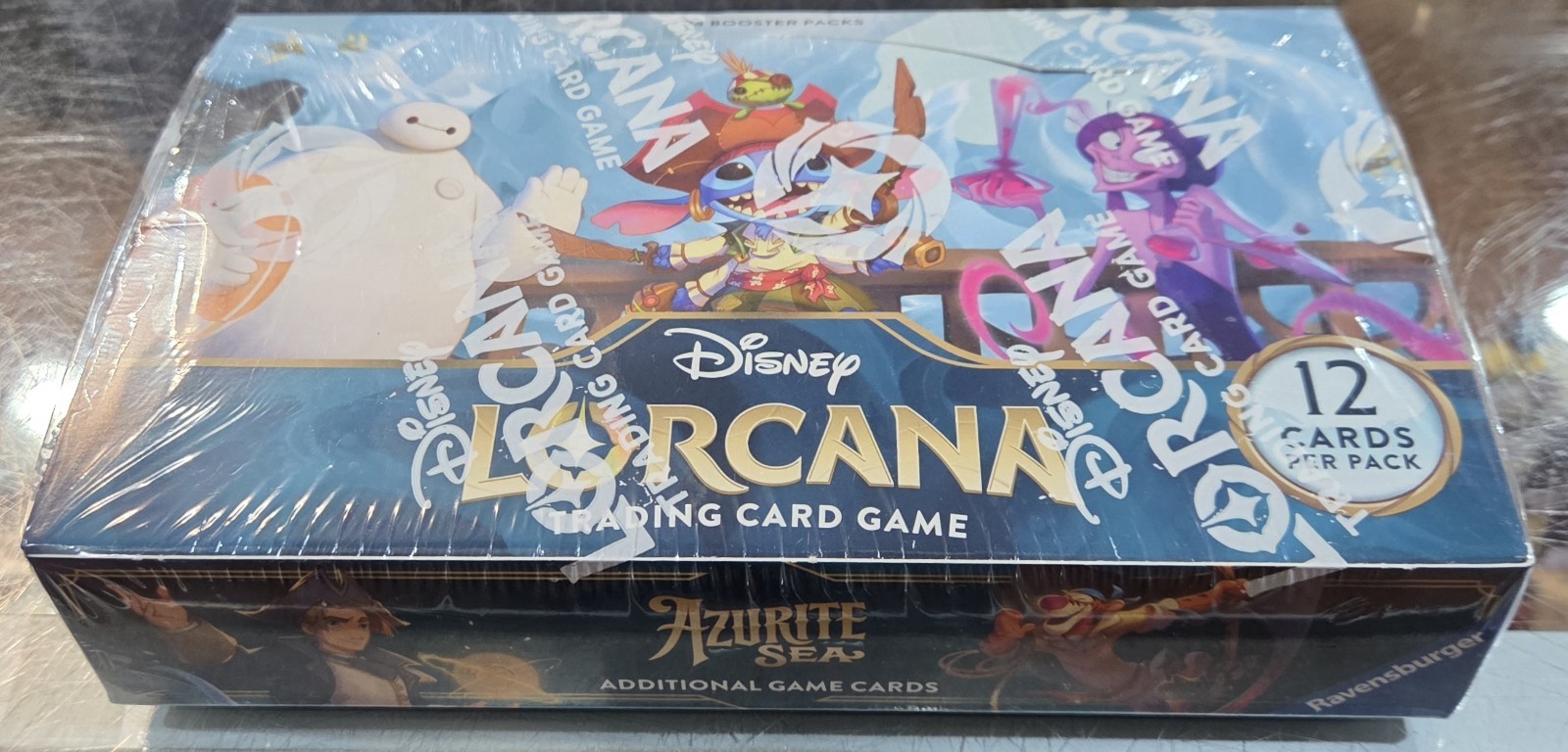Disney Lorcana Mare Azzurro Booster Box Sigillato 24 Confezioni Gioco di Carte Collezionabili