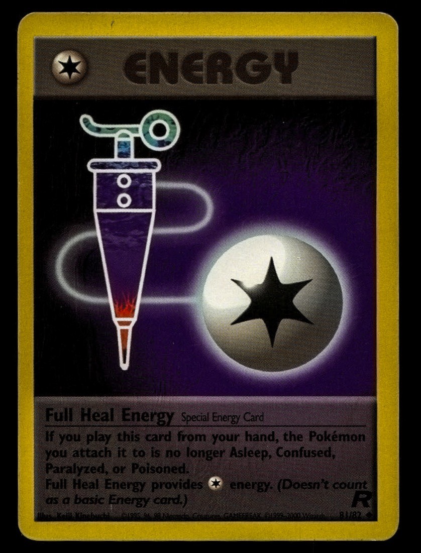 MP+ Unlimited Full Heal Energy 81/82 Team Rocket Pokemon 2000 Keiji Kinebuchi