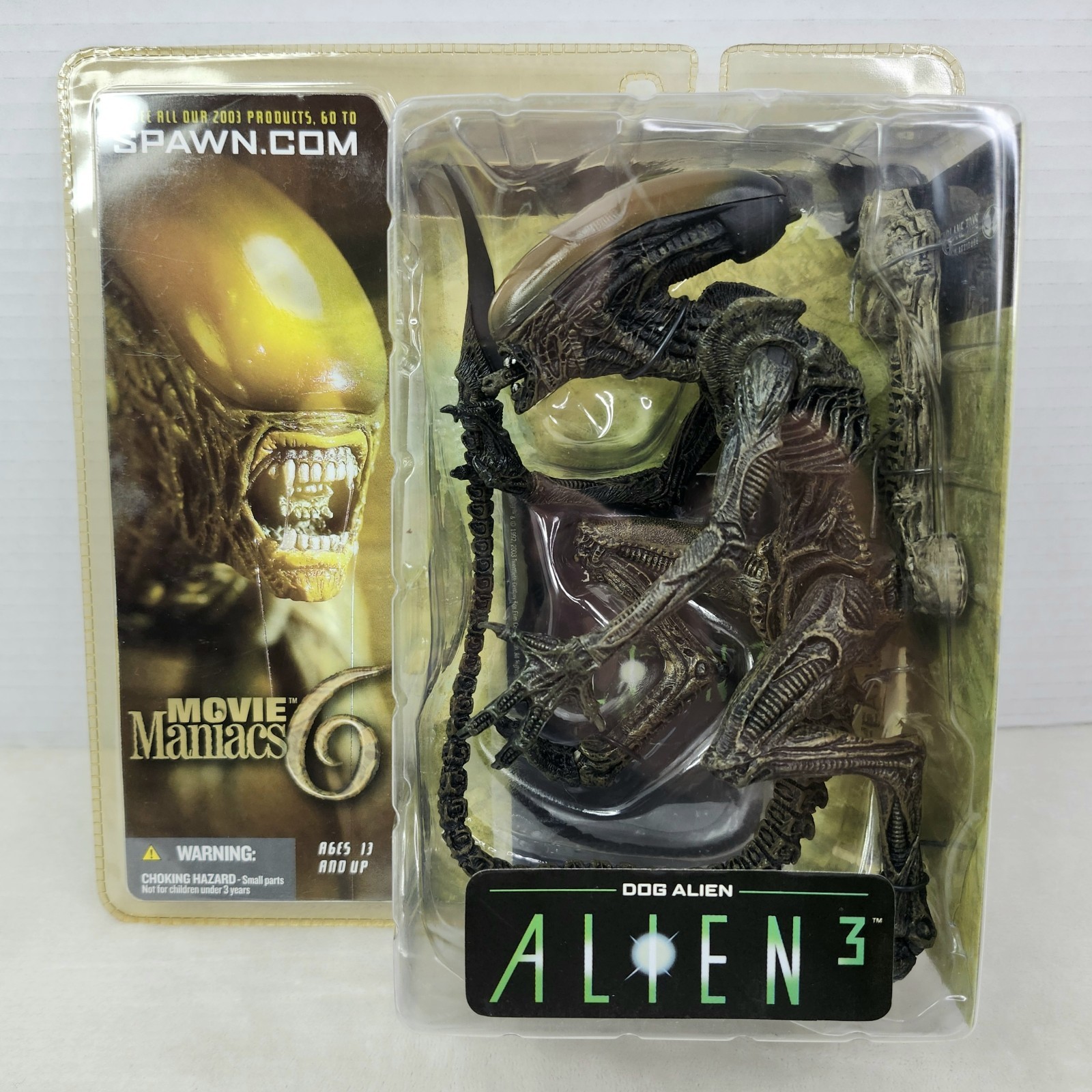 Movie Maniacs 6 Alien 3 Dog Alien McFarlane Toys 2003 NIB 