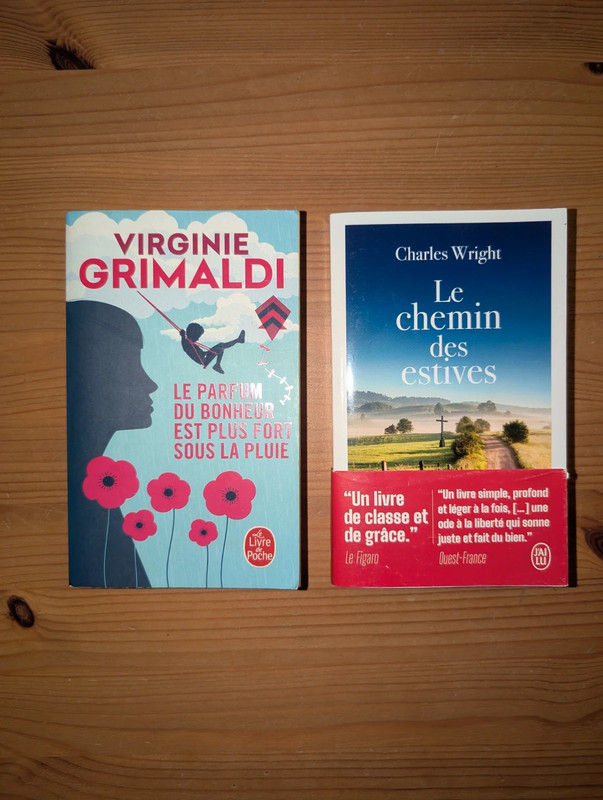Lot 2 Livres le chemin des estives et le parfum du bonheur est plus fort sous la pluie
