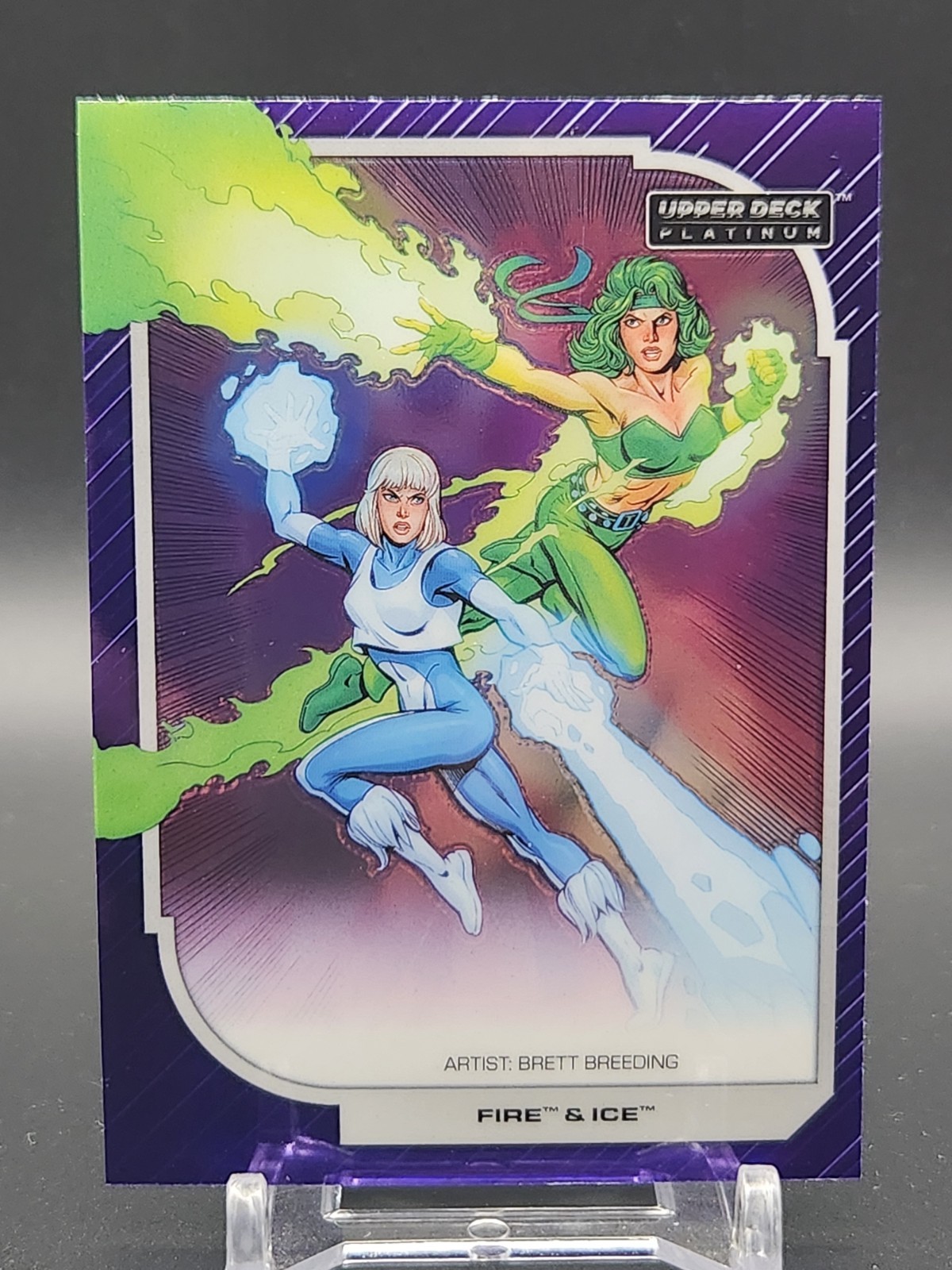 Fire Ice 2026 Upper Deck UD Platinum DC Viola Arcobaleno #63