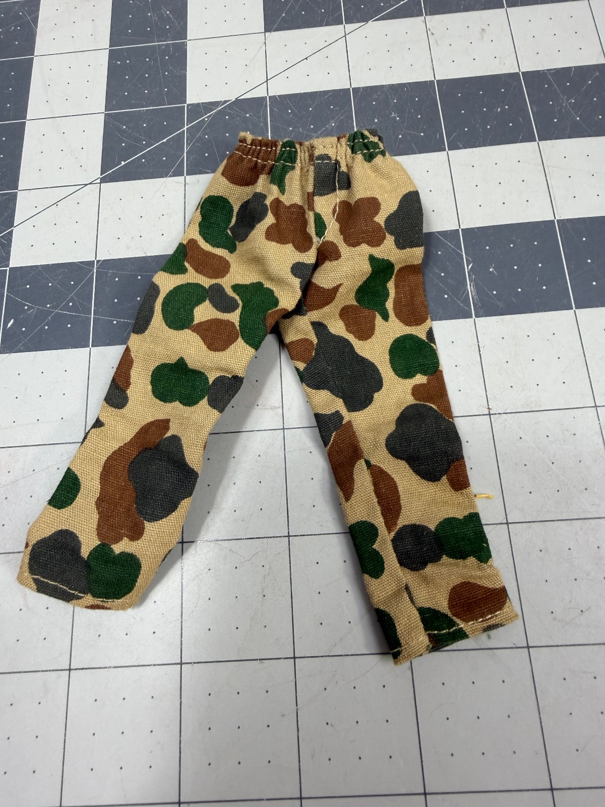 Pantaloni vintage Mattel Big Jim Safari Hunter Josh mimetici Woodland