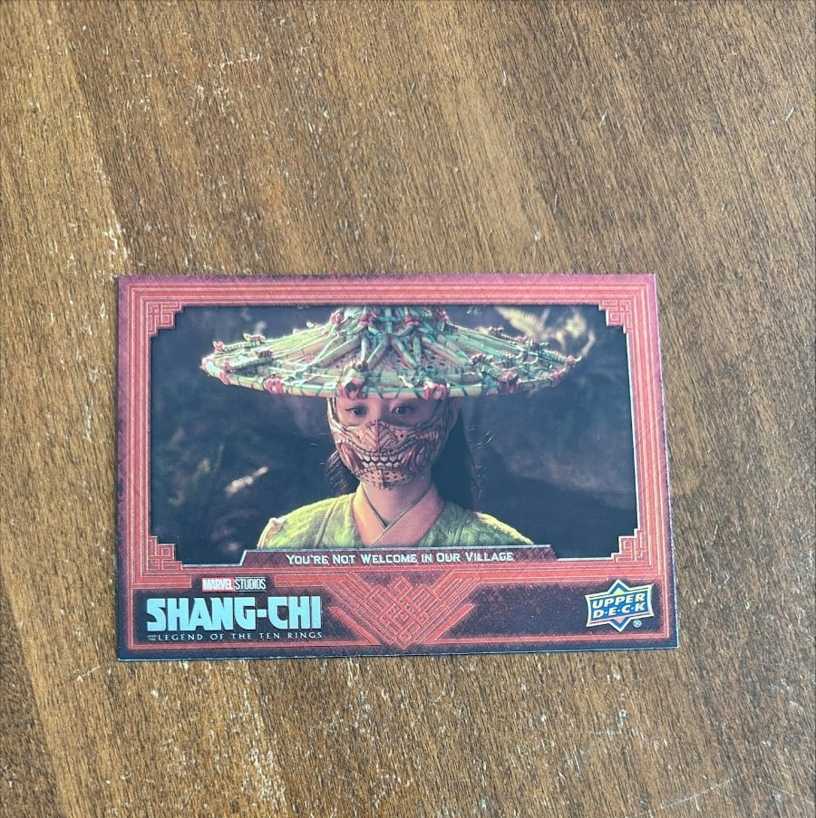 Shang-Chi 2022 Upper Deck Marvel Studios You're Not Welcome In Our Village 4 Red