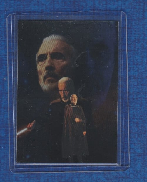 2002 Topps Star Wars Attack of the Clones Silver Foil # 4 Count Dooku