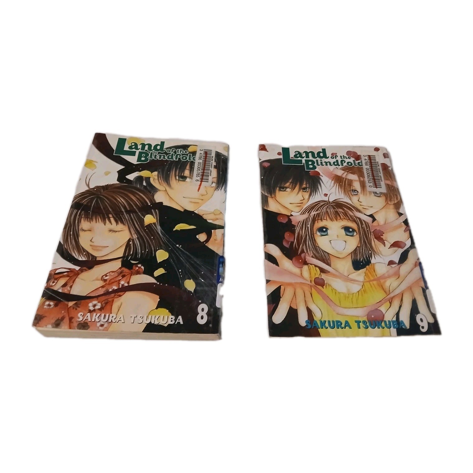 Land of the Blindfold Vol 8 9 Set Manga Sakura Tsukuba Shojo Beat Inglese