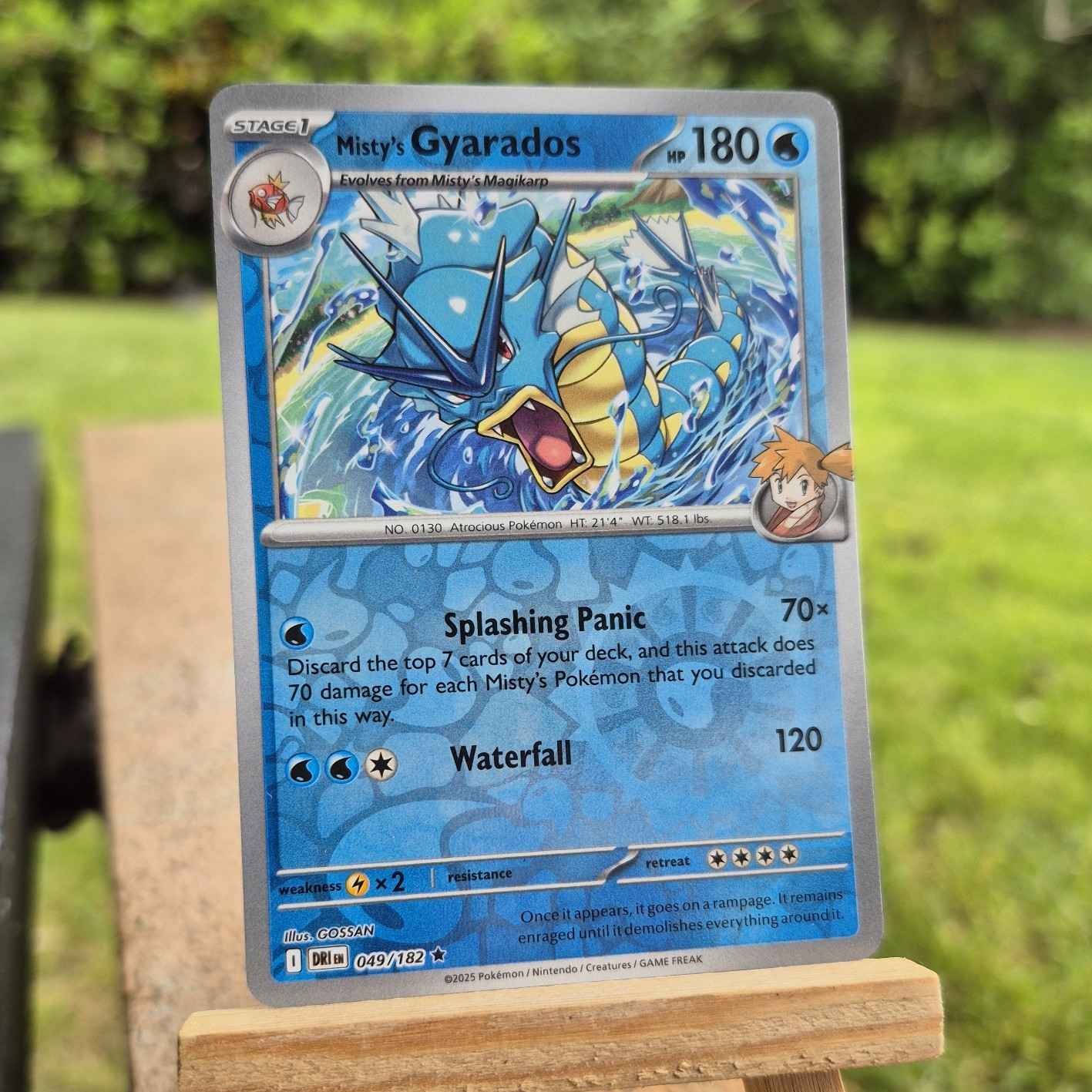 Pokemon Misty's Gyarados 049/182 SV10 Rivali Destinati Holo Raro 180HP 2025