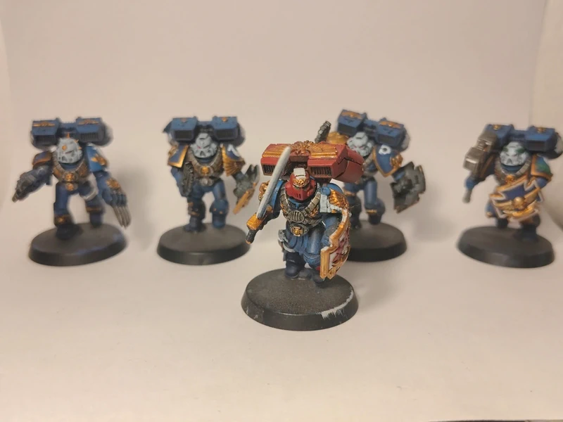 Firstborn OOP Vanguard Veteran Squad with Jump Packs Warhammer 40k Space marines Ultramarines