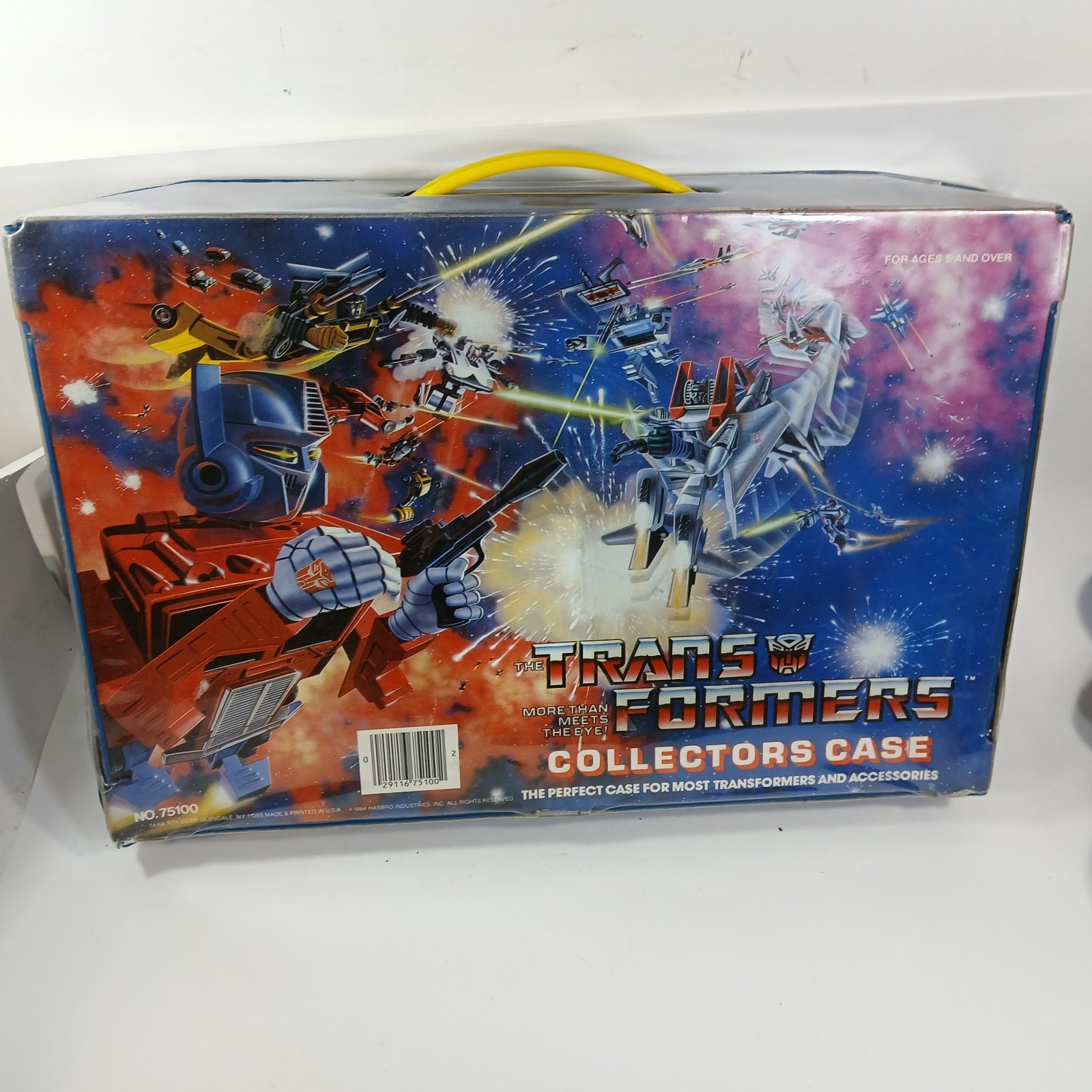 Valigetta vintage da collezione Transformers 1984 G1 con vassoio interno da collezione
