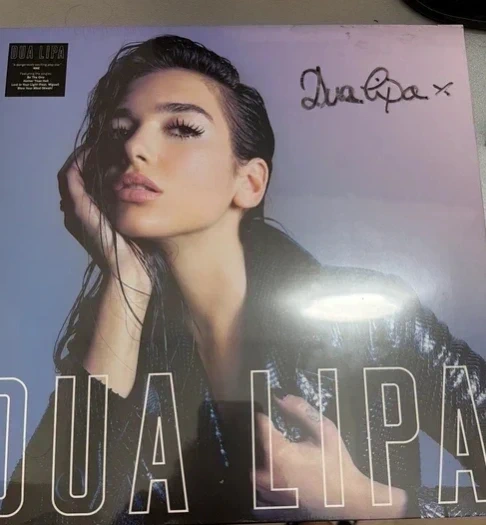 Vinile autografato dua lipa