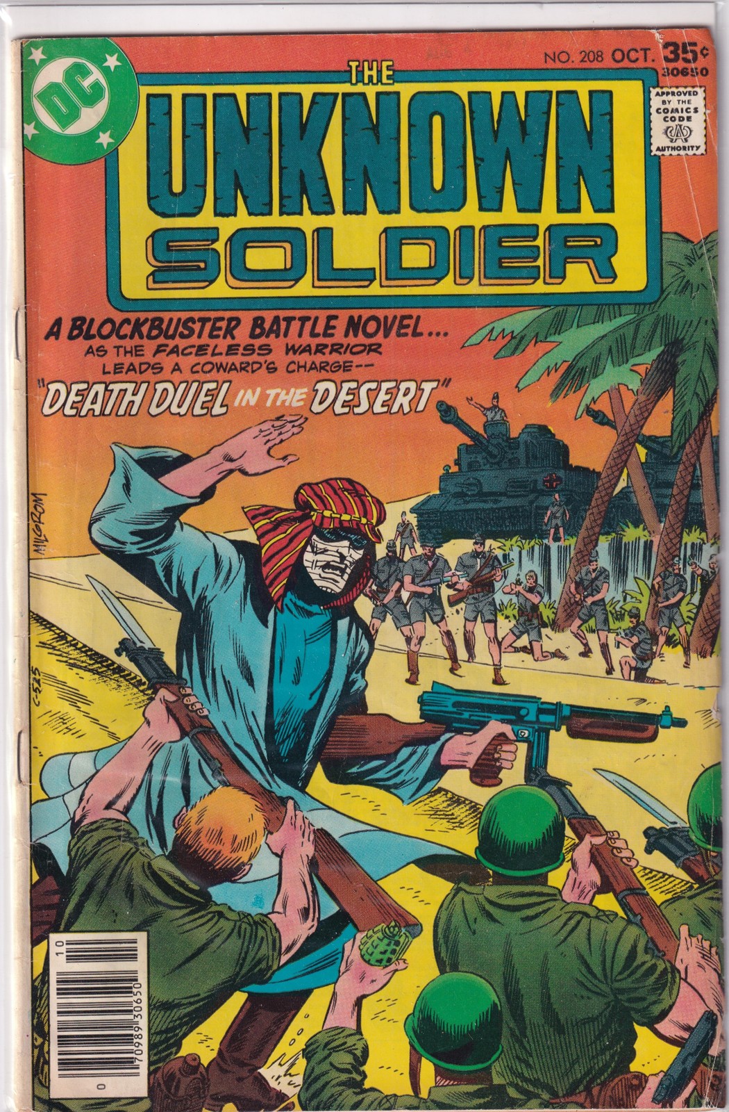 34137: DC COMICS THE UNKNOWN SOLDIER #208 VG Grade