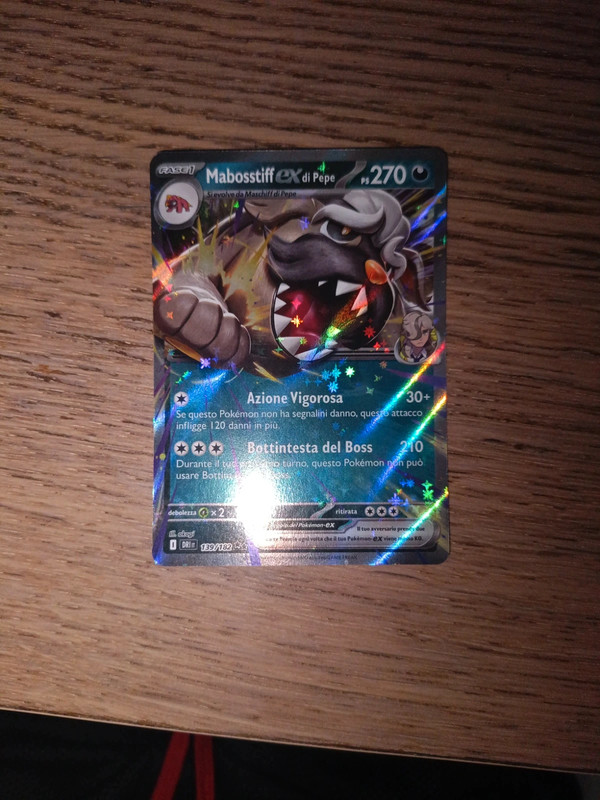 Mabosstiff di Pepe EX DRI139 Carta Pokemon rara EX
