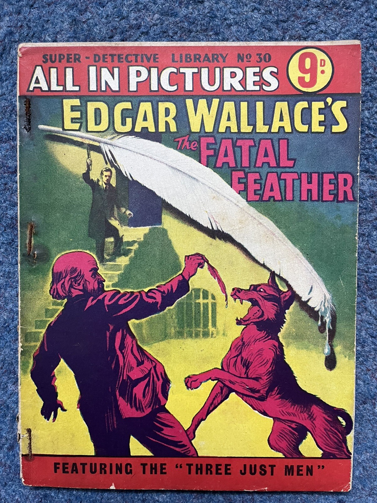 Super Detective Picture Library Comic No. 30 Edgar Wallace's Fatal Feather