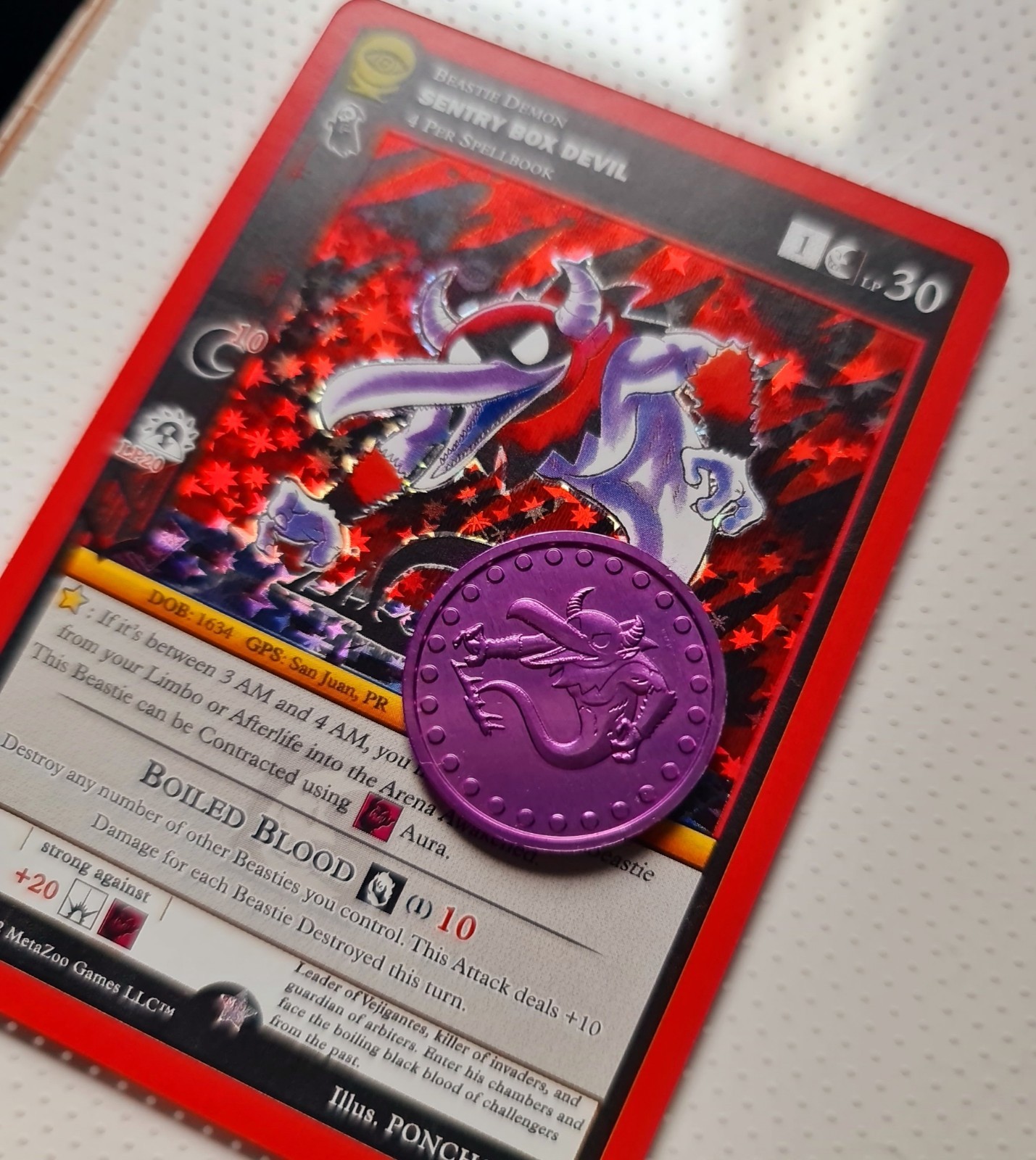 MetaZoo 2022 1st Edition - Sentry Box Devil Holo Foil Gold