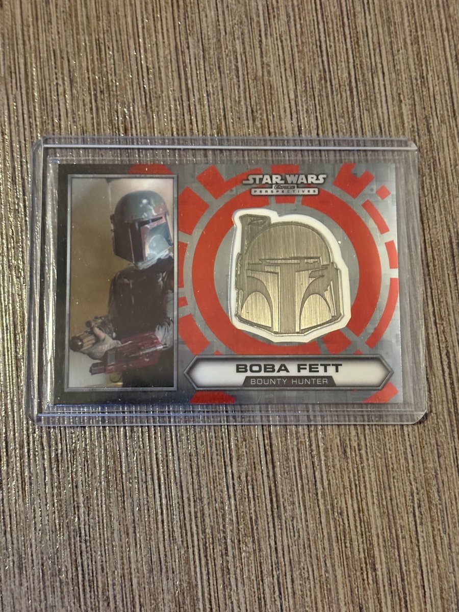 Carta medaglione base prospettive Star Wars 2014 Topps Chrome Boba Fett