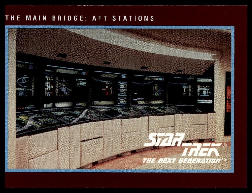 The Main Bridge: Aft Stations 1991 Impel Star Trek 25° anniversario cartolina #264