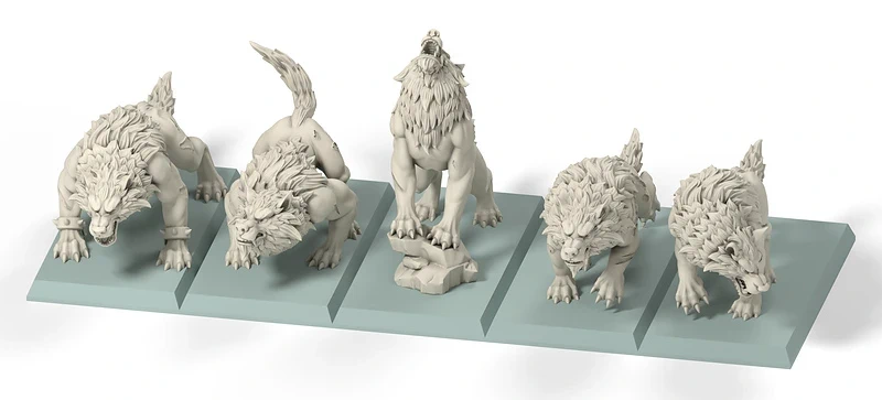 5 Lobos Funestos Dire Howlers Beholder 32mm